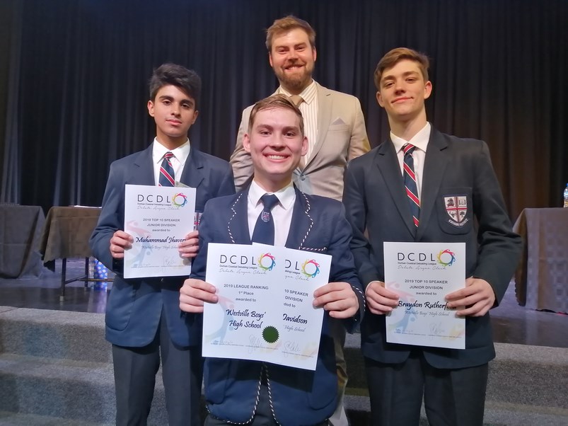 WBHS ranked No. 1 in the Durban Coastal Debating Leagure